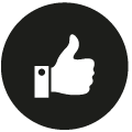 Icon Kundenzufriedenheit ist uns wichtig 