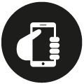 icon Bequem von unterwegs bestellen