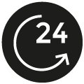icon rund um die Uhr bestellen